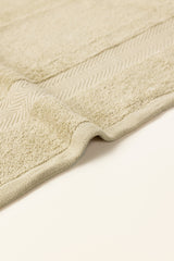 Beige Dyed Bath Towel