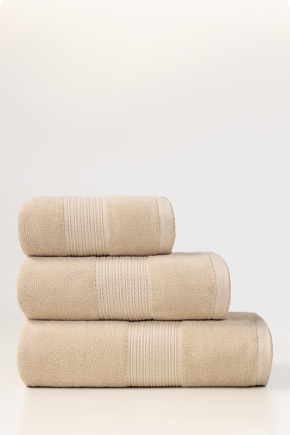 BeigeLight Brown Bamboo Towel