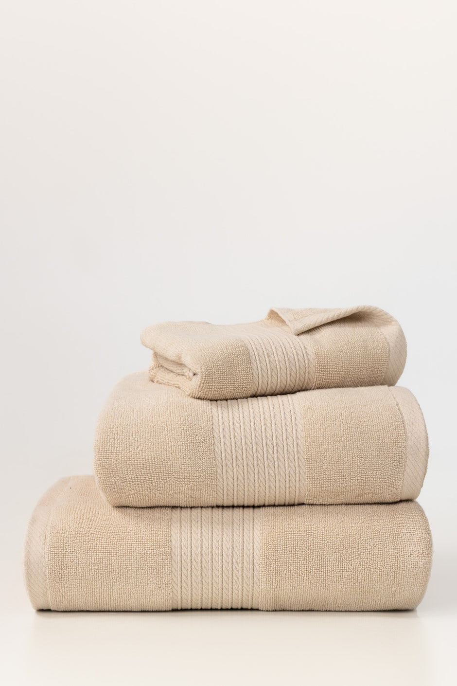 BeigeLight Brown Bamboo Towel