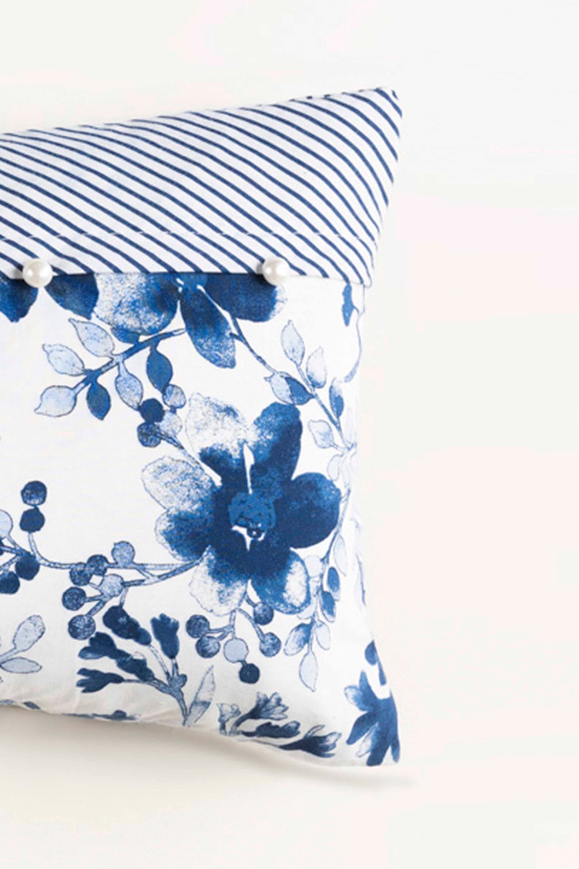 Bijou Blue Deck Cushion Cover
