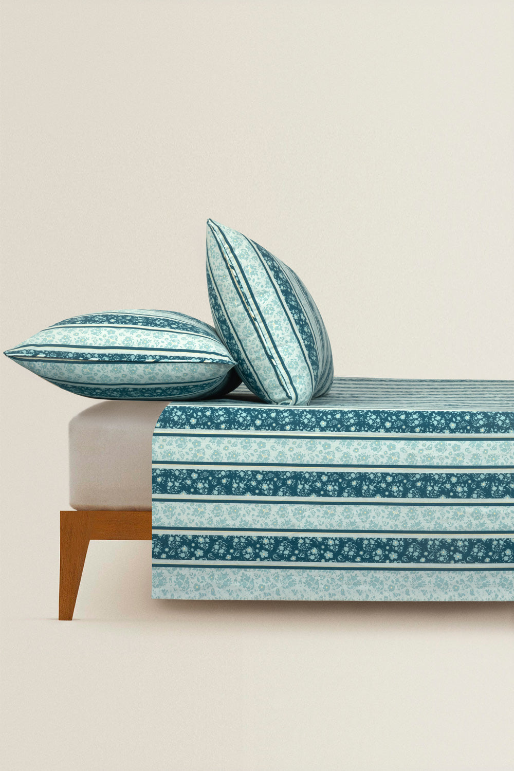 Blue Patch Bed Sheet Set