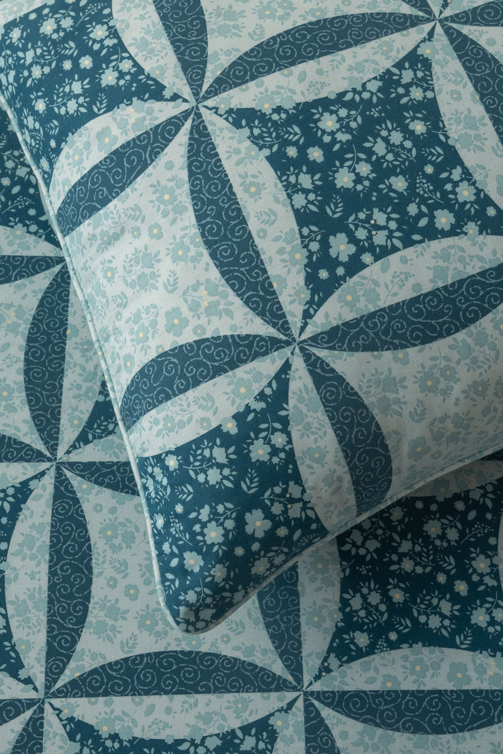 Blue Patch Quilt Cover Set