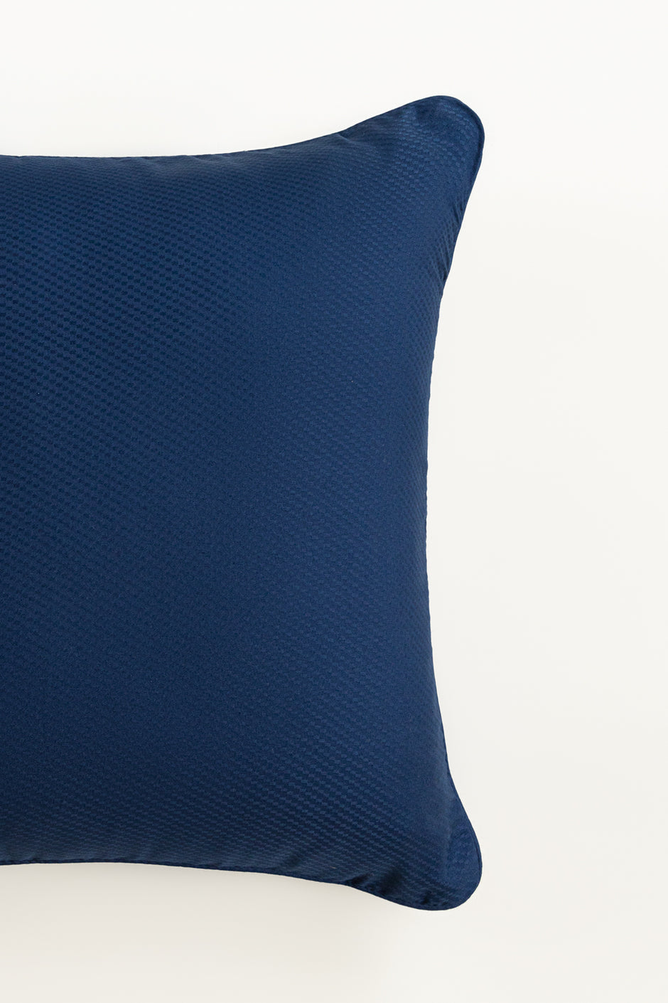 Blue Cube Dobby Square Cushion Cover