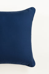 Blue Cube Dobby Square Cushion Cover