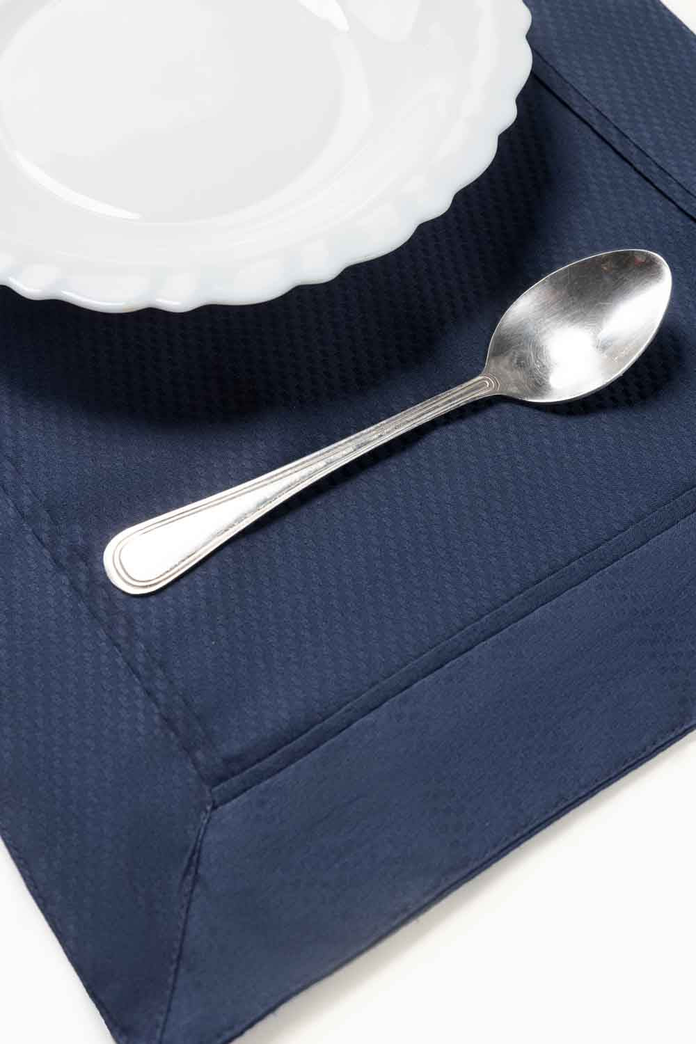 Blue Cube Dobby Placemat