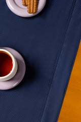 Blue Cube Dobby Table Runner