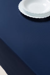 Blue Cube Dobby Table Cover