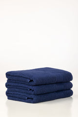 Blue Dyed Bath Towel