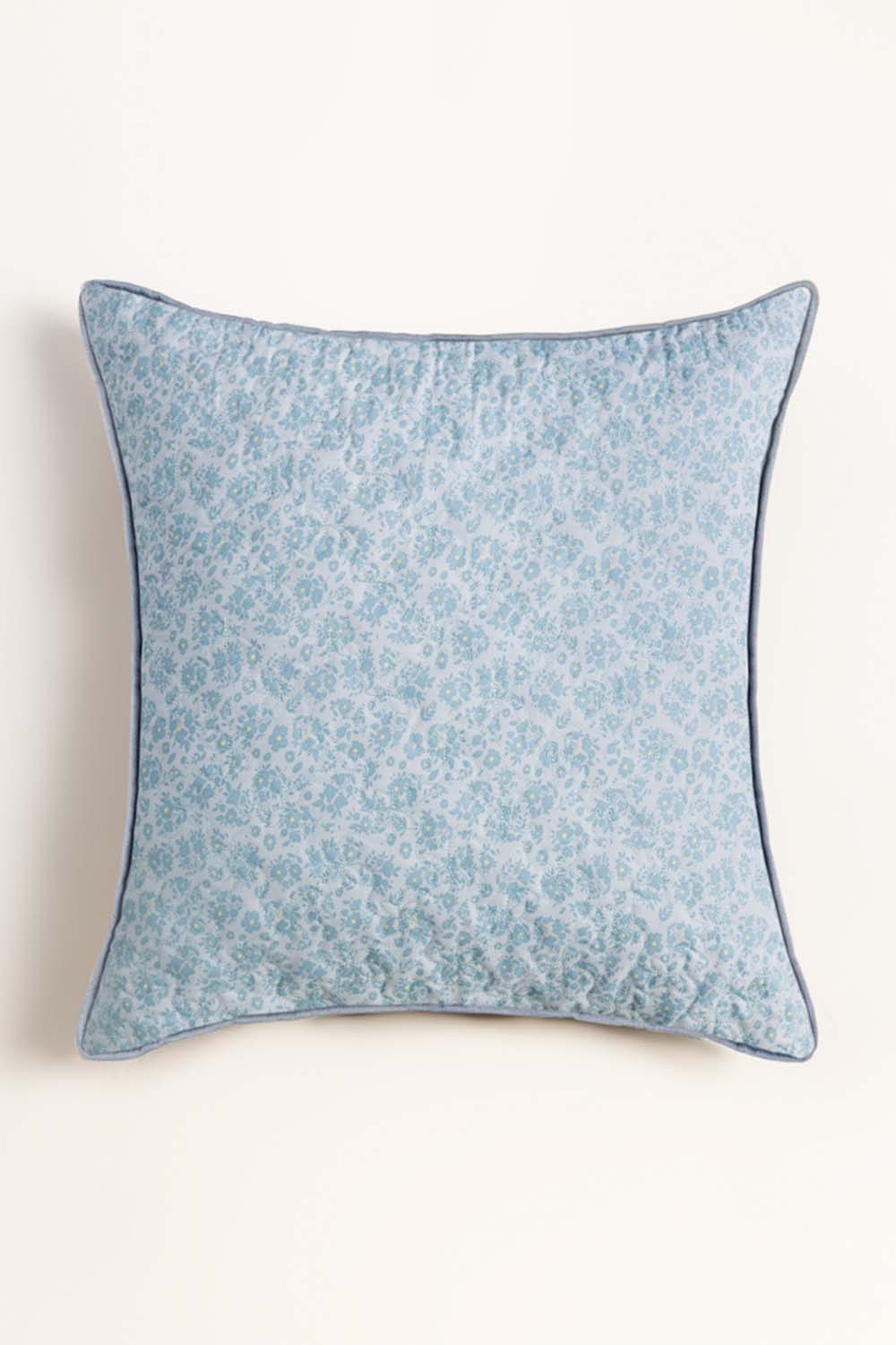 Blue Patch Euro Sham Cushion Cover