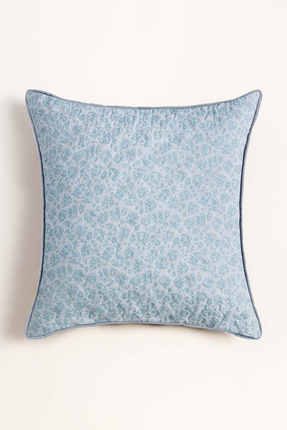 Blue Patch Euro Sham Cushion Cover