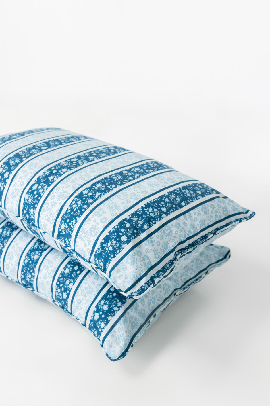 Blue Patch Pillow Cover Set