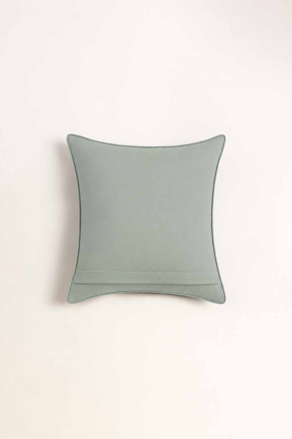 Blue Fox Seersucker Dyed Square Cushion Cover
