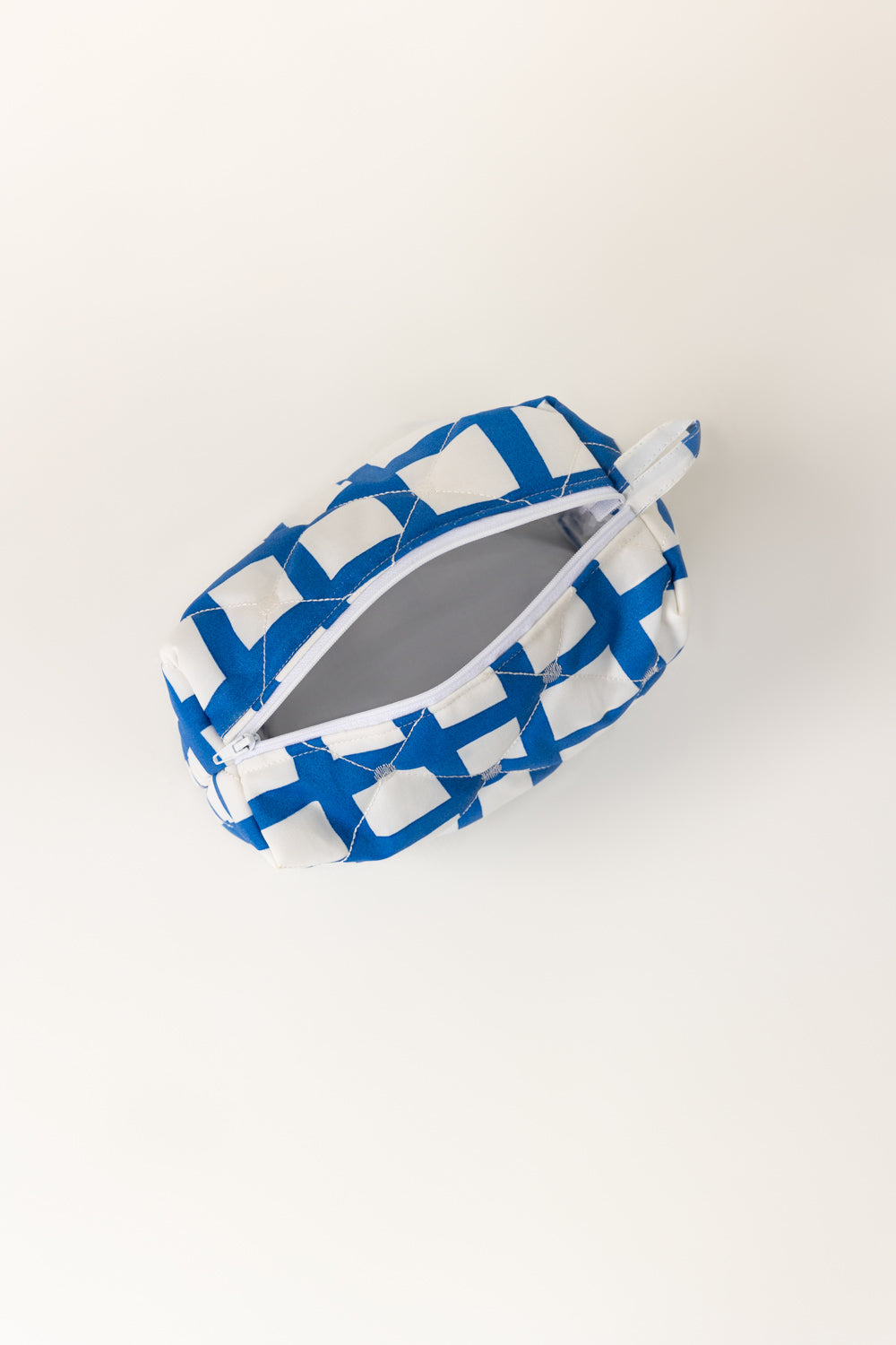 Blue Print Quilted Pouch