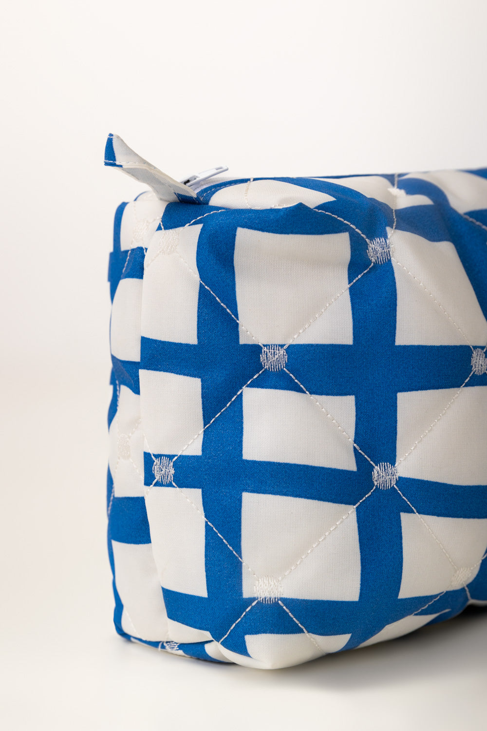 Blue Print Quilted Pouch