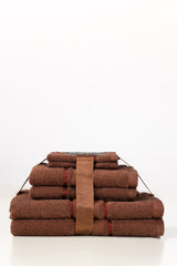 Brunette Combed Towel 6pcs Set