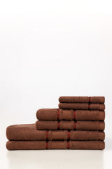 Brunette Combed Towel 6pcs Set