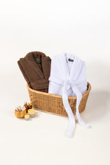 Brunette Combed Bathrobe