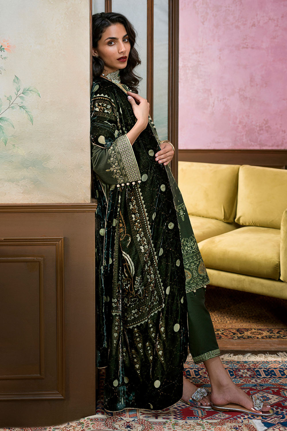 3 Piece Embroidered Suit