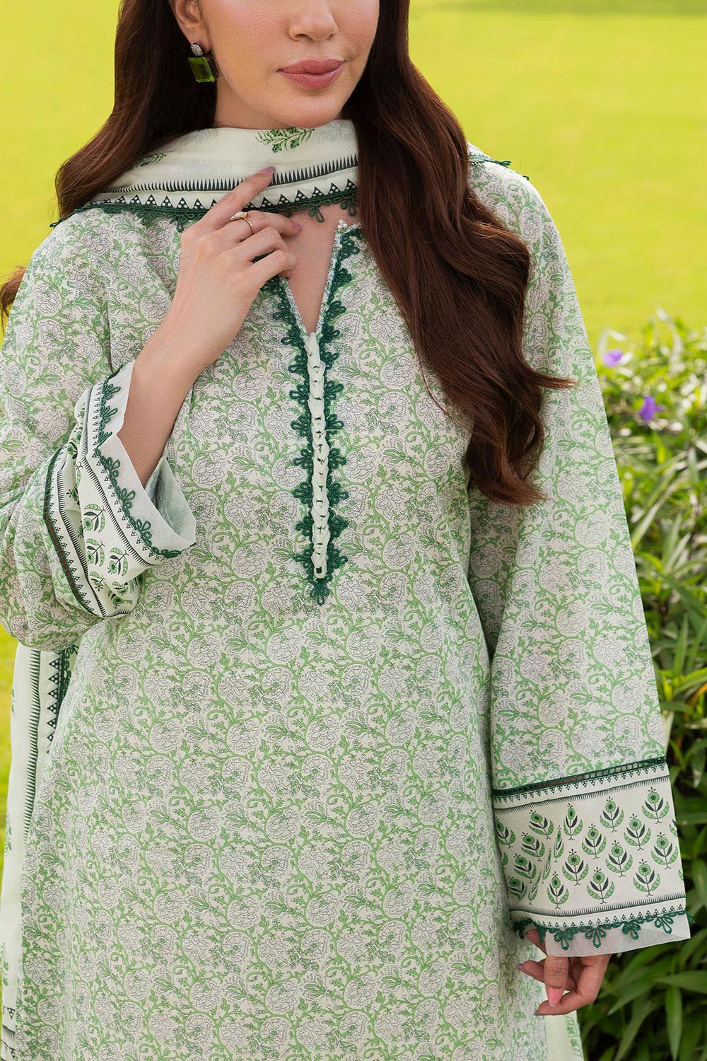 3 Piece Printed Suit