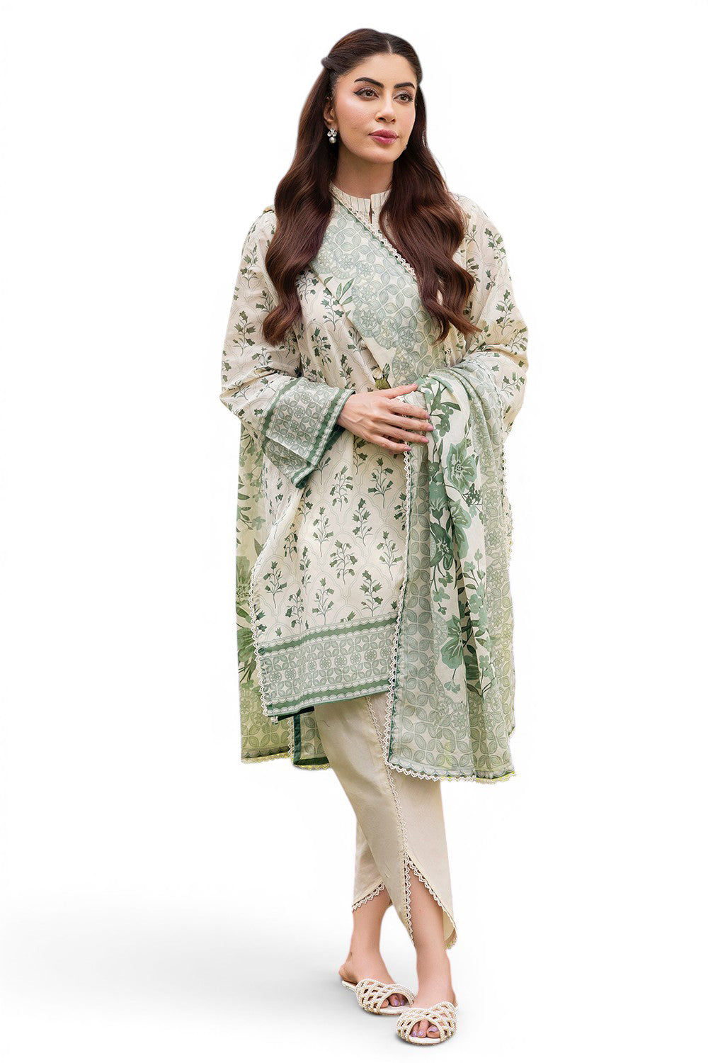 3 Piece Printed Suit