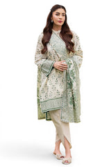 3 Piece Printed Suit