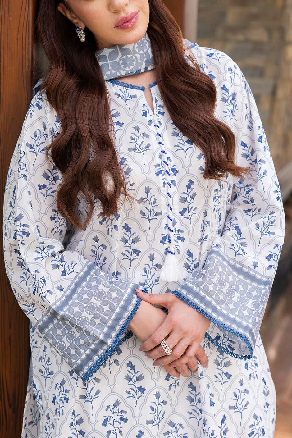 3 Piece Printed Suit