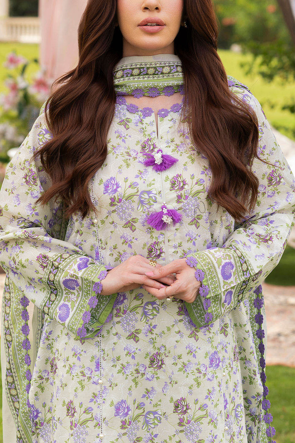 3 Piece Printed Suit