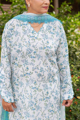 3 Piece Printed Suit