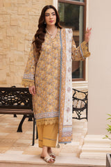 3 Piece Printed Suit