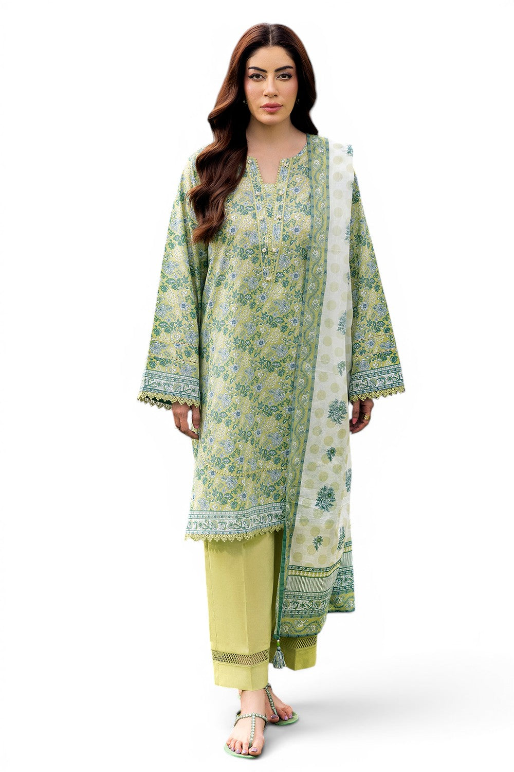 3 Piece Printed Suit