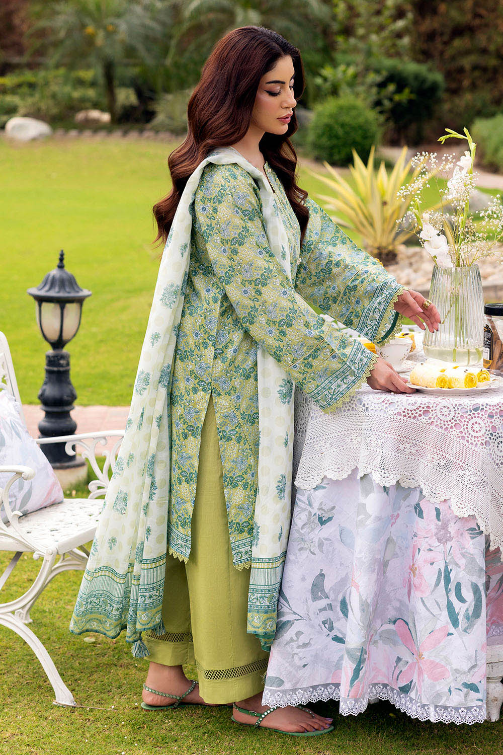 3 Piece Printed Suit