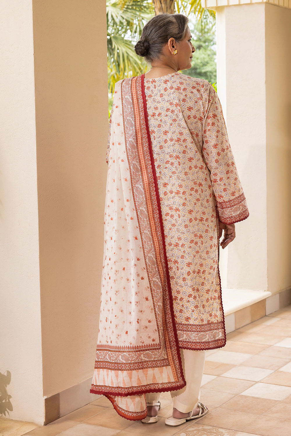 3 Piece Printed Suit