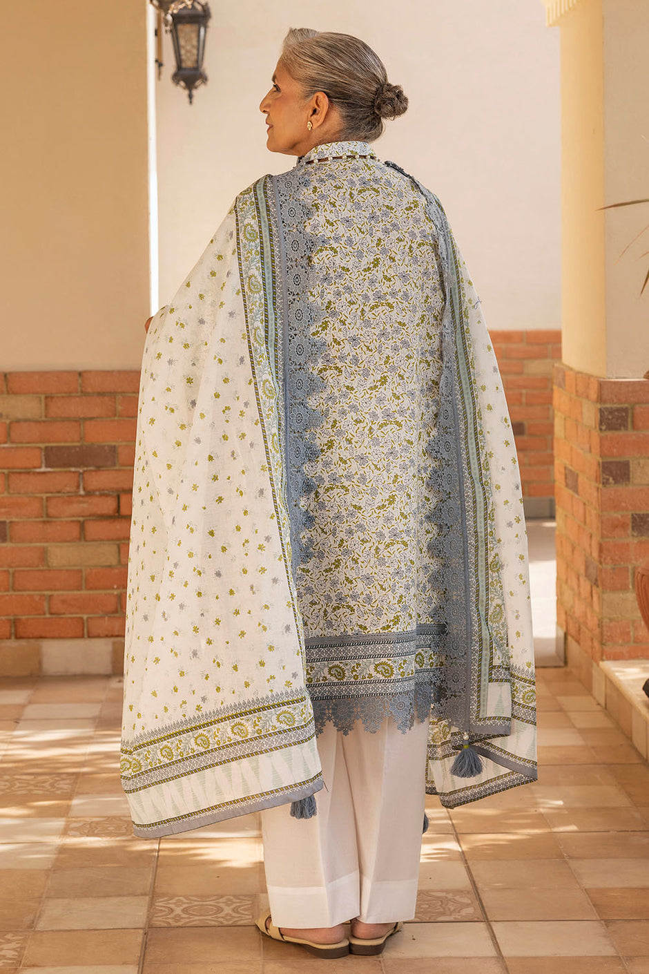 3 Piece Printed Suit