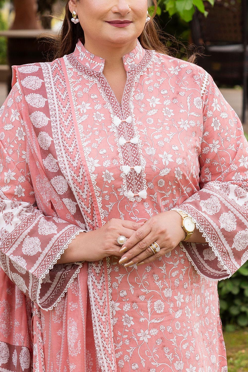 3 Piece Printed Suit