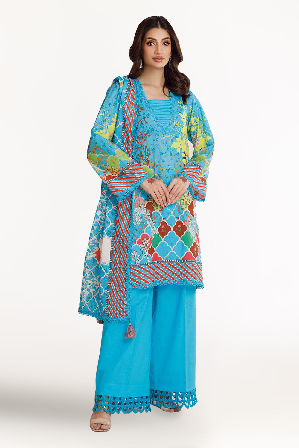 3 Piece Unstitched Printed Lawn Suit CLP-52013