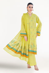 3 Piece Unstitched Jacquard Suit CLP-52183 B