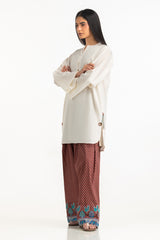 Cambric Dyed Shirt And Printed Shalwar With Embroidered IPST-55288