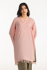 Cambric Dyed Shirt And Printed Shalwar With Embroidered IPST-55291