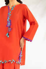 Cambric Embroidered Co-Ord Set IPST-77101