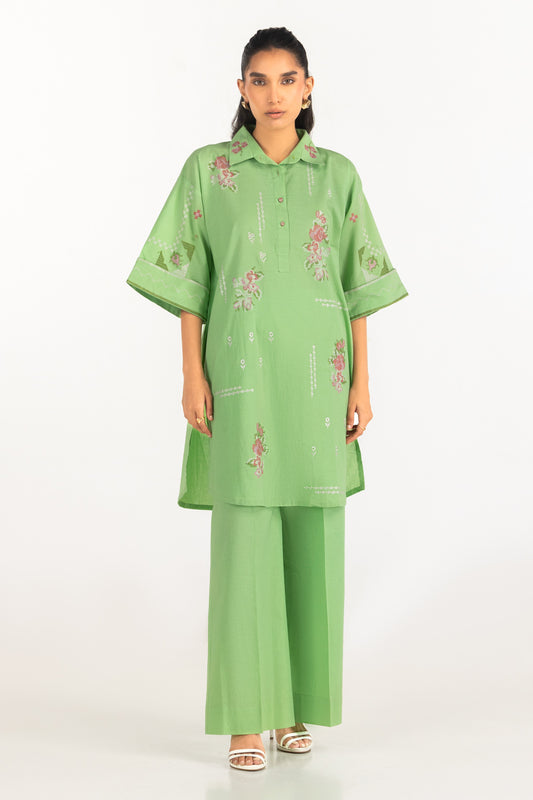 Cambric Embroidered Co-Ord Set IPST-77209