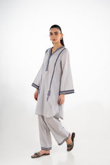 Cambric Embroidered Co-Ord Set IPST-77348