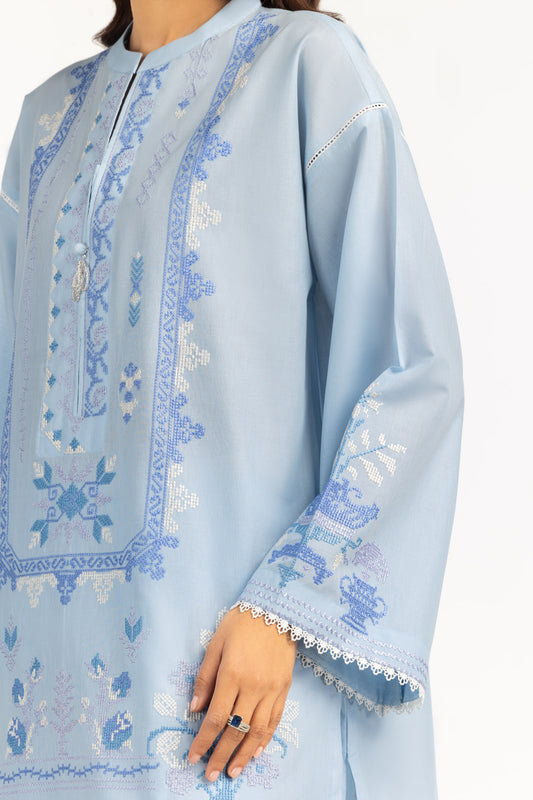 Cambric Embroidered Co-Ord Set IPST-77475