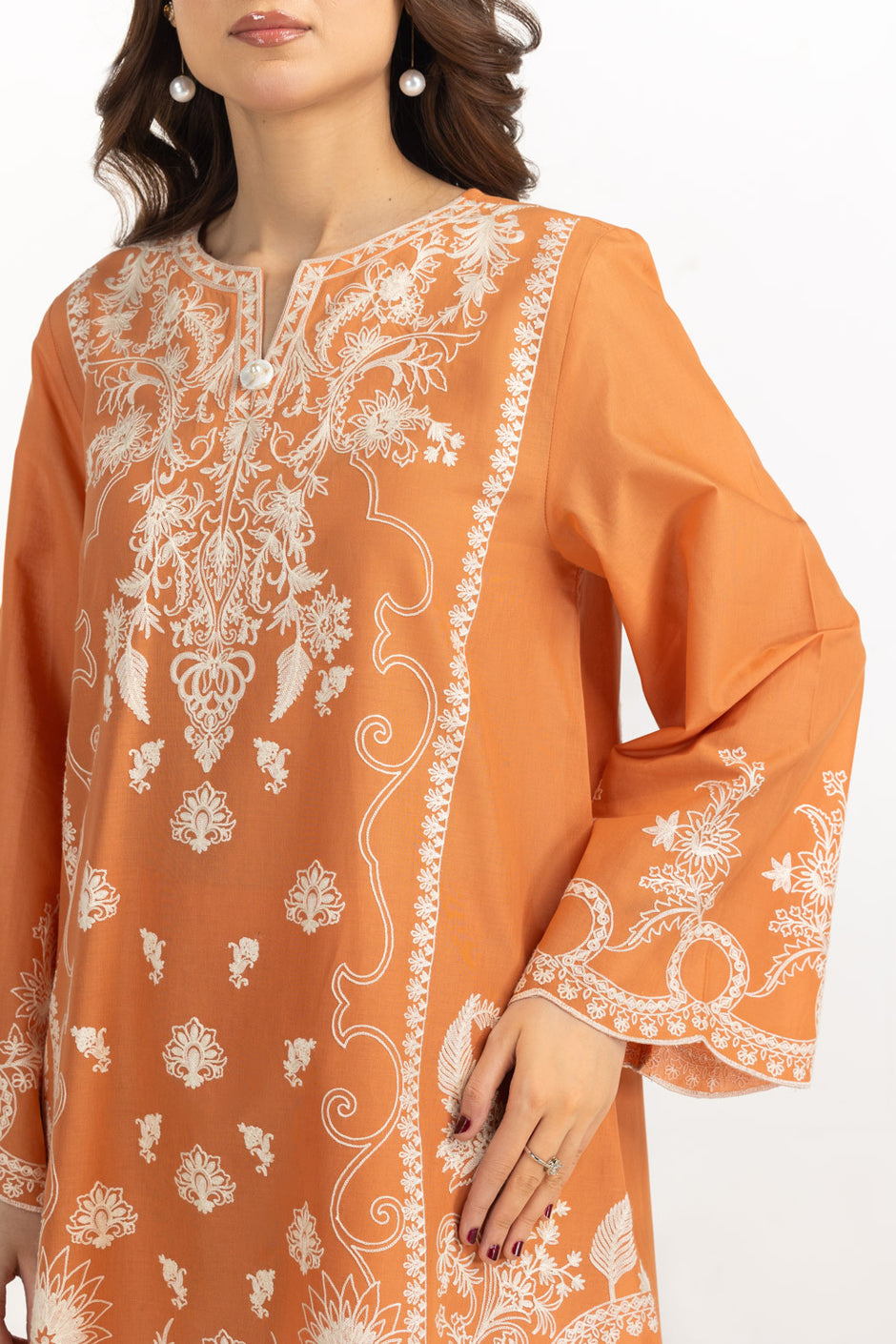 Cambric Embroidered Co-Ord Set IPST-77481