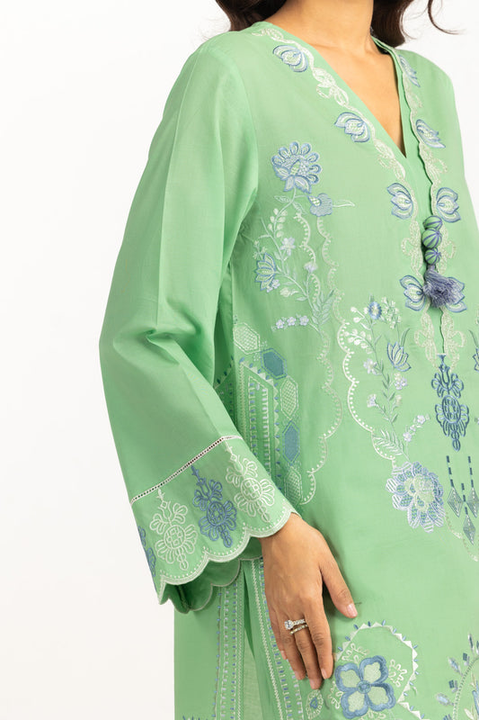 Cambric Embroidered Co-Ord Set IPST-77483