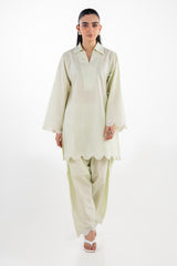 Cambric Embroidered Co-Ord Set IPST-77518