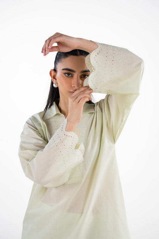 Cambric Embroidered Co-Ord Set IPST-77518