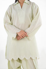 Cambric Embroidered Co-Ord Set IPST-77518