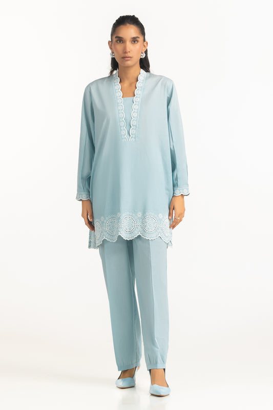 Cambric Embroidered Co-Ord Set IPST-77519