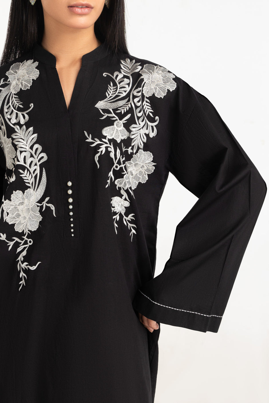 Cambric Embroidered Co-Ord Set IPST-77537