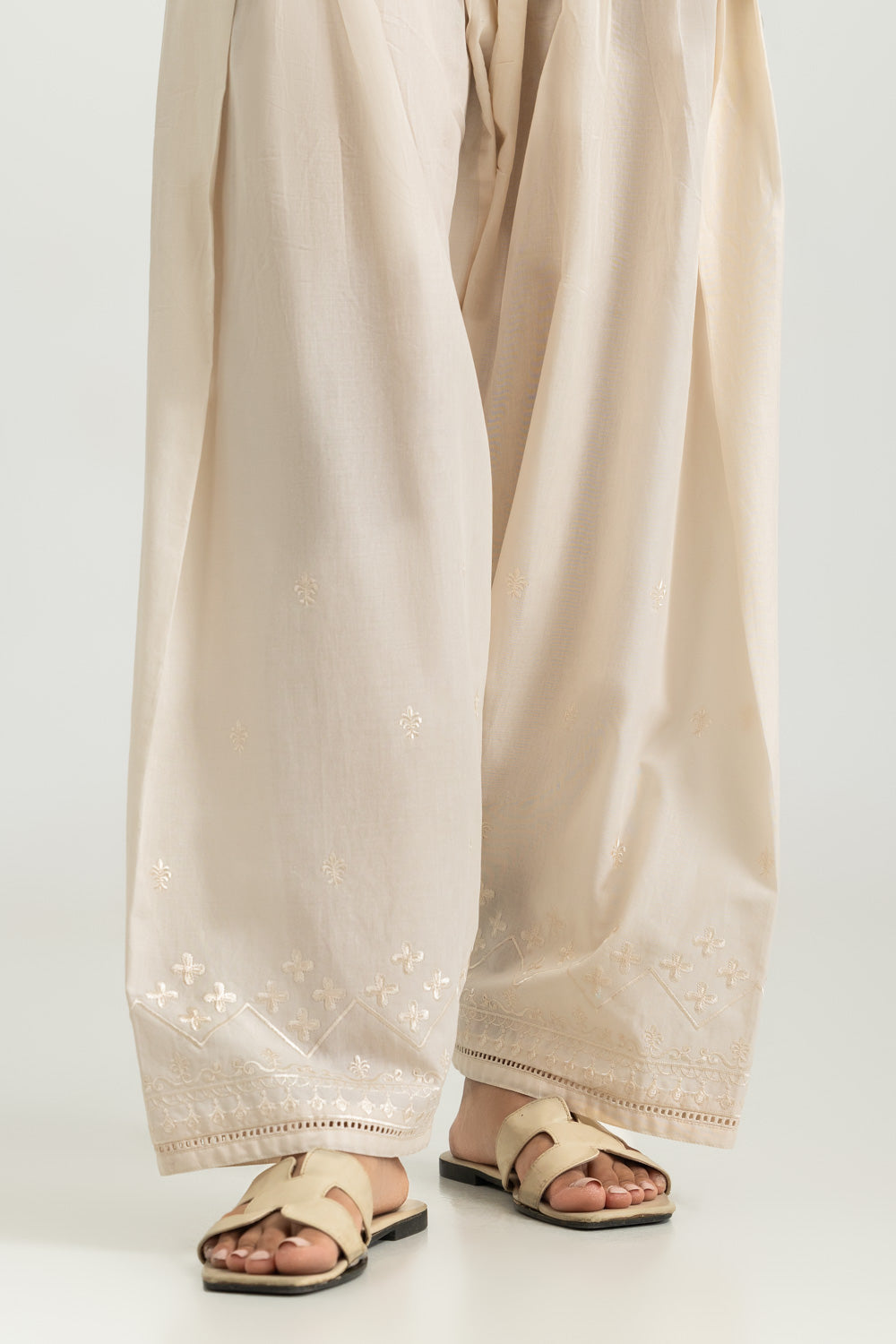 Cambric Embroidered Shalwar
